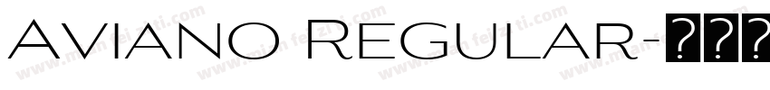 Aviano Regular字体转换